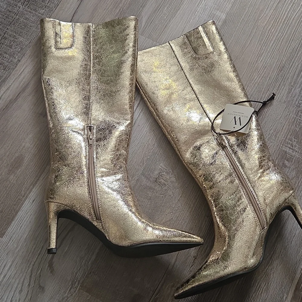 Worthington Womens Pleassant Stiletto Heel Dress Boots - Picture 6 of 7
